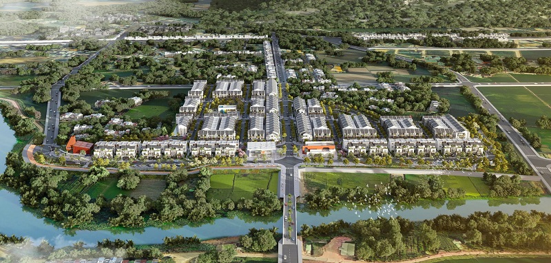 Phối cảnh dự án Phú Tài Jade Garden. 