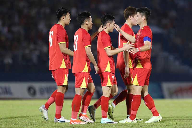 ĐT Việt Nam nhẹ nhàng giành chiến thắng. Ảnh: 24h.