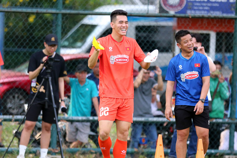 Tiến Linh sẽ vắng mặt ở trận gặp Lào? Ảnh: VFF.