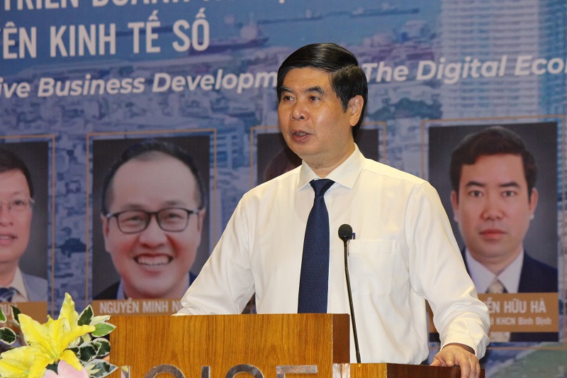 Ông Lâm Hải Giang – Phó Chủ tịch UBND tỉnh Bình Định, phát biểu khai mạc diễn đàn.