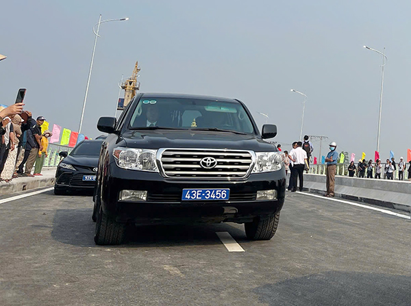 Thông xe kỹ thuật cầu Quảng Đà sáng 27/3.