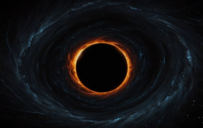Lỗ đen trung tâm của thiên hà chứa Trái Đất có thể sống động hơn nhiều so với suy nghĩ trước đây - Minh họa AI