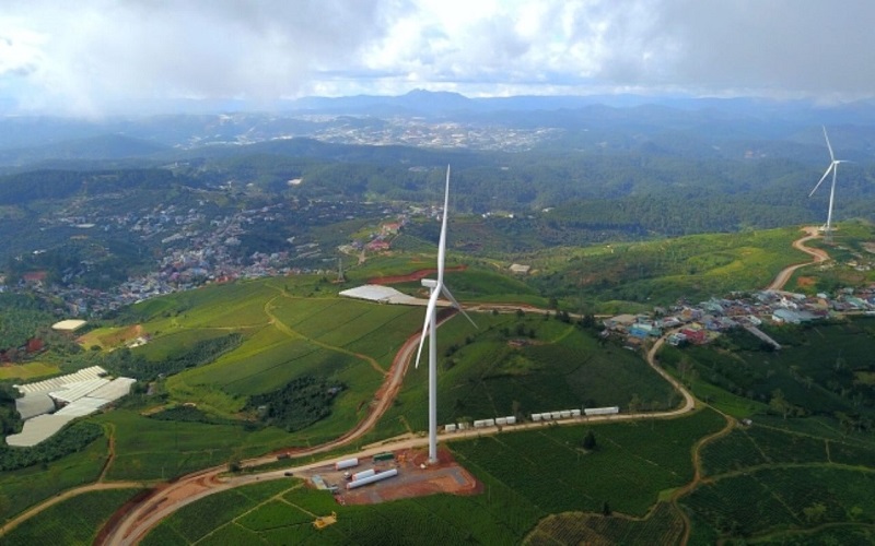 Nhà máy điện gió Cầu Đất tại Đà Lạt - Lâm Đồng đã đi vào hoạt động.