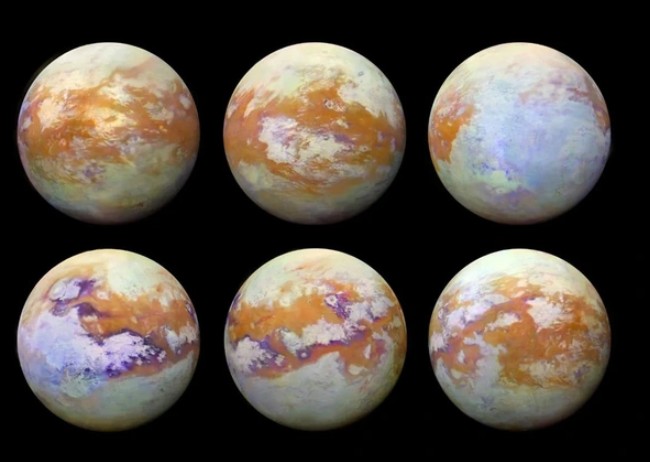 Các góc chụp khác nhau thể hiện bề mặt "Trái Đất thứ 2" Titan