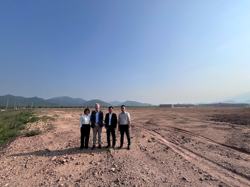 Vị trí xây dựng dự án của Công ty Mascot International A/S và Becamex VSIP Bình Định đã chính thức ký kết hợp đồng đầu tư dự án 