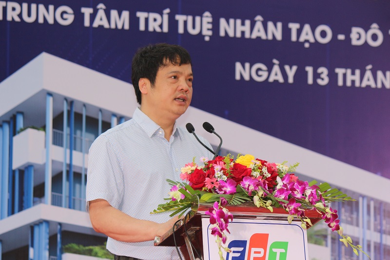 Ông Nguyễn Văn Khoa, Tổng Giám đốc Tập đoàn FPT phát biểu tại buổi lễ