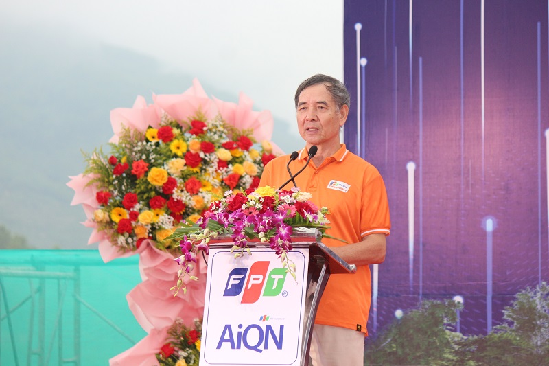 TS Lê Trường Tùng - Chủ tịch Hội đồng Trường Đại học FPT, chia sẻ tại buổi lễ