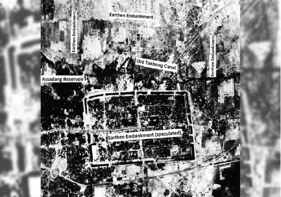 Bức ảnh vệ tinh được chụp năm 1954 - Ảnh: - Ảnh: ĐẠI HỌC CHULALONGKORN