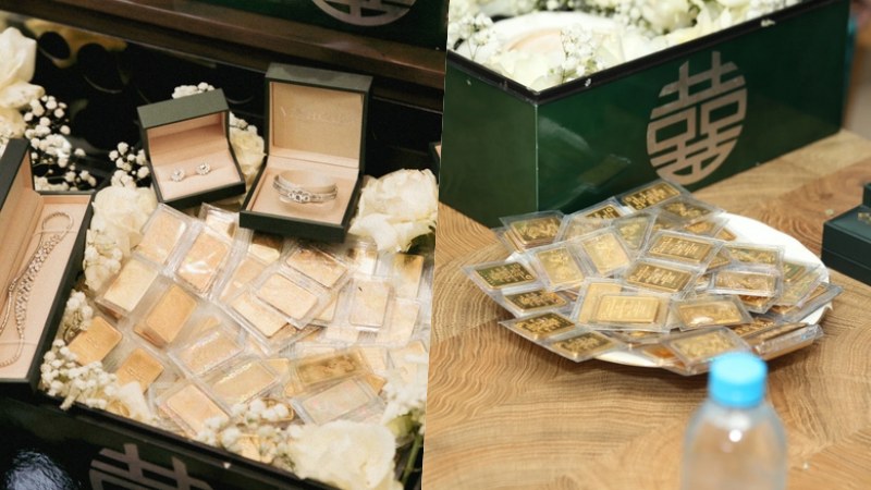Sính lễ là những mâm vàng