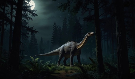 Một quái vật tiền sử thuộc nhóm khủng long chân thằn lằn - Minh họa AI: Thu Anh