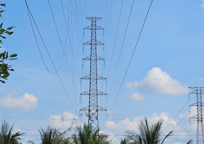  Hạng mục “Phân pha tuyến đường dây 110kV từ TBA 220kV Cà Mau 2 đến TBA 110kV An Xuyên”.