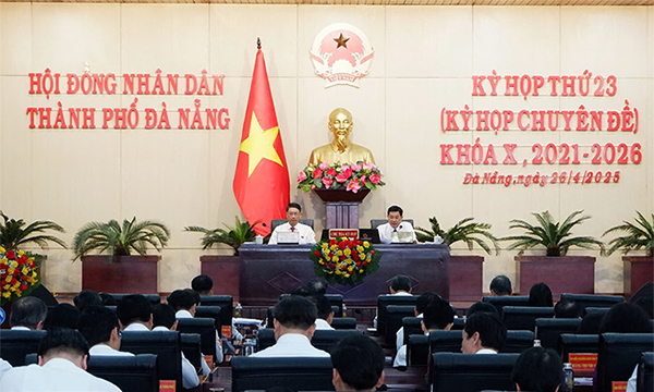 Kỳ họp thứ 23 (chuyên đề) ngày 26/4 của HĐND TP Đà Nẵng.