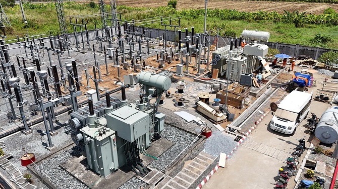 H1: Dự án “Trạm biến áp 110kV Thủ Thừa - Long An (Lắp MBA T2 63MVA)”.