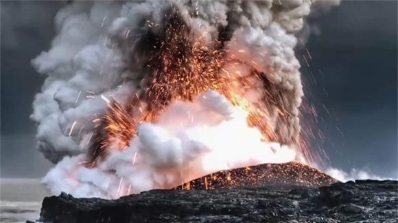 nước biển không thể dập tắt được núi lửa, nước biển, núi lửa, phun trào lúi nửa, dập tắt túi lửa