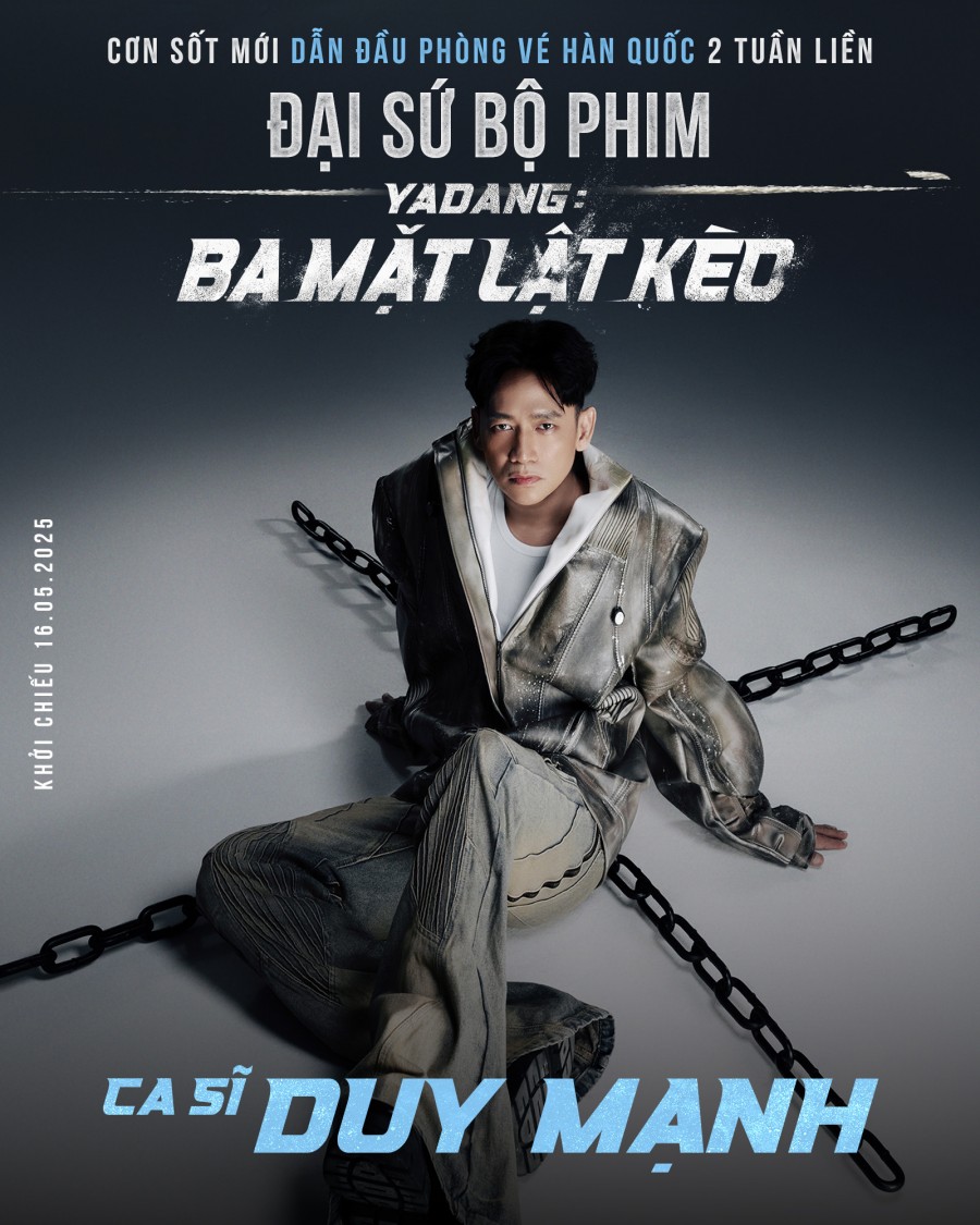 Ca sĩ Duy Mạnh bất ngờ làm gương mặt đại sứ cho bộ phim Hàn Quốc Yadang: Ba mặt lật kèo