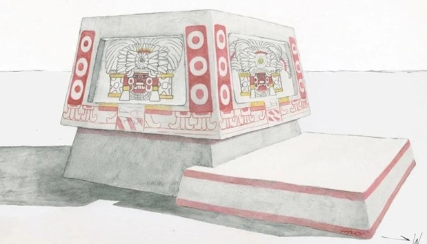 Bàn thờ cổ bí ẩn khi chưa bị thời gian phá hủy - Ảnh đồ họa: Heather Hurst