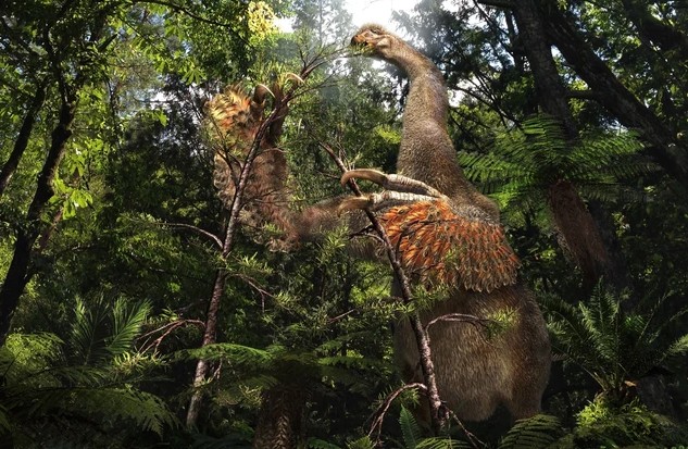 Quái vật Duonychus tsogtbaatari ở Mông Cổ - Ảnh đồ họa: Masato Hattori