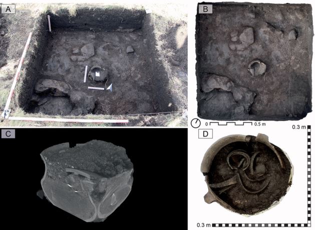Một số hiện vật được tìm thấy.