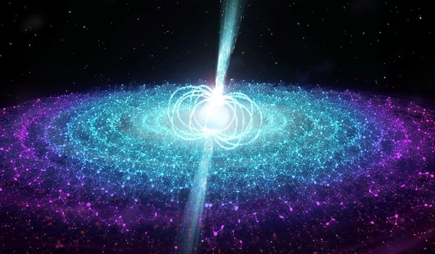 Ảnh đồ họa mô tả một sao từ - Ảnh: AAS