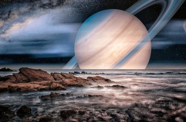 Cảnh quan ở Titan rất giống Trái Đất, nhưng thiếu đi các đồng bằng châu thổ - Ảnh đồ họa: EARTH.COM