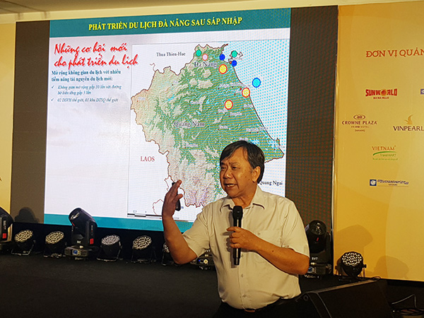 PGS.TS Phạm Trunng Lương nói về những cơ hội mới cho phát triển du lịch Đà Nẵng sau sáp nhập.