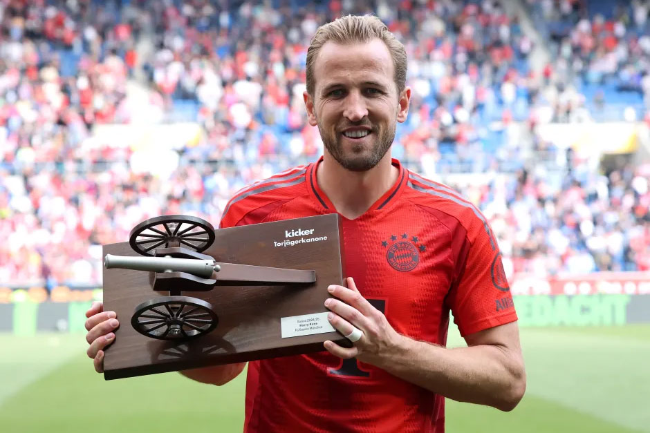 Harry Kane giành giải Vua phá lưới Bundesliga lần thứ 2 liên tiếp. Ảnh: Getty.