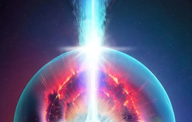 Cách thức mà các ngôi sao khổng lồ trong vũ trụ phun ra luồng tia khủng khiếp, tự "hòa tan" các lớp ngoài - Ảnh: PHÒNG THÍ NGHIỆM QUỐC GIA LOS ALAMOS