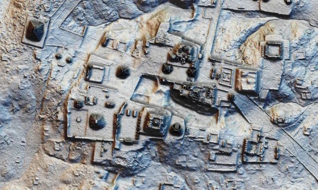 "Bóng ma" của một thành bang Tikal huy hoàng của đế chế Maya hiện ra dưới bản đồ được lập bởi LiDAR - Ảnh: ĐẠI HỌC BROWN