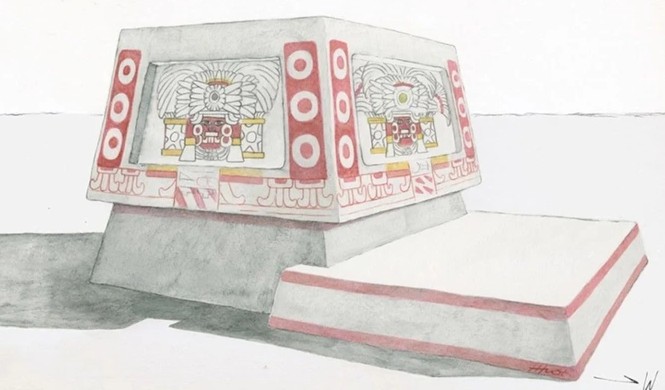 Bàn thờ cổ bí ẩn khi chưa bị thời gian phá hủy - Ảnh đồ họa: Heather Hurst