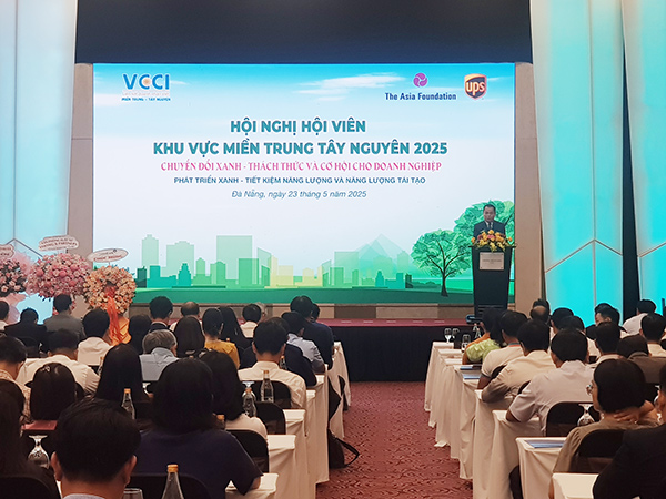 Hội nghị doanh nghiệp khu vực năm 2025 do VCCI miền Trung - Tây Nguyên tổ chức ngày 23/5.