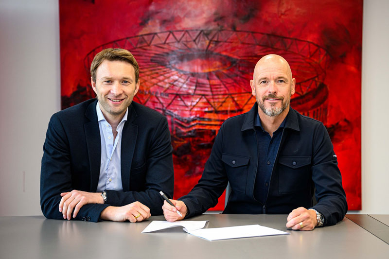 HLV Erik ten Hag bất ngờ cập bến Bayer Leverkusen, có thể tái hợp 6 sao Man Utd