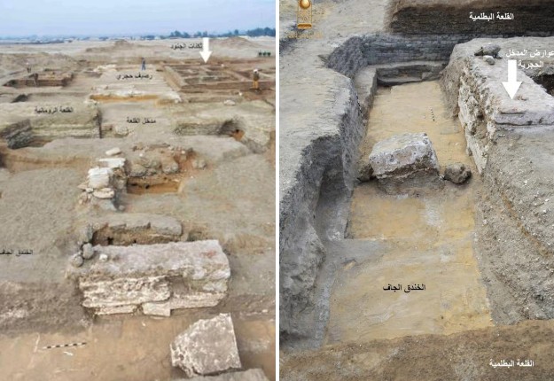 Tàn tích pháo đài cổ đại giữa sa mạc Sinai của Ai Cập - Ảnh: BỘ DU LỊCH VÀ CỔ VẬT AI CẬP