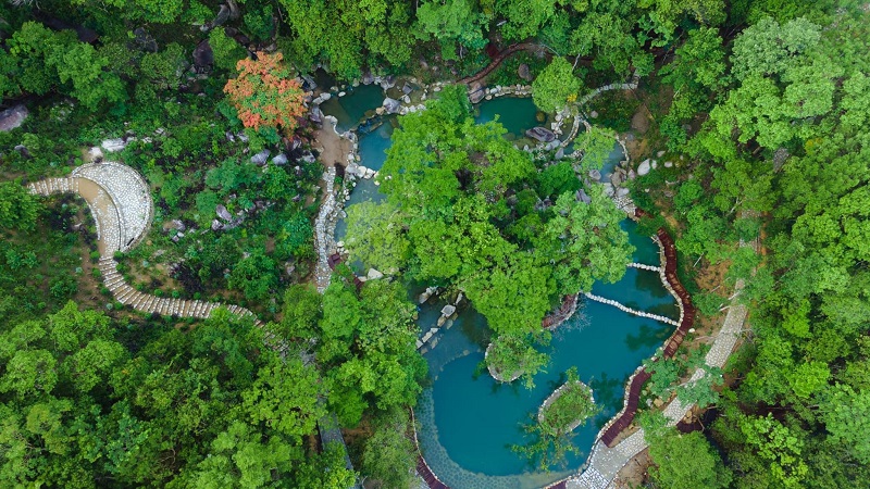 Suối nóng Daana xã Đạ Tông.