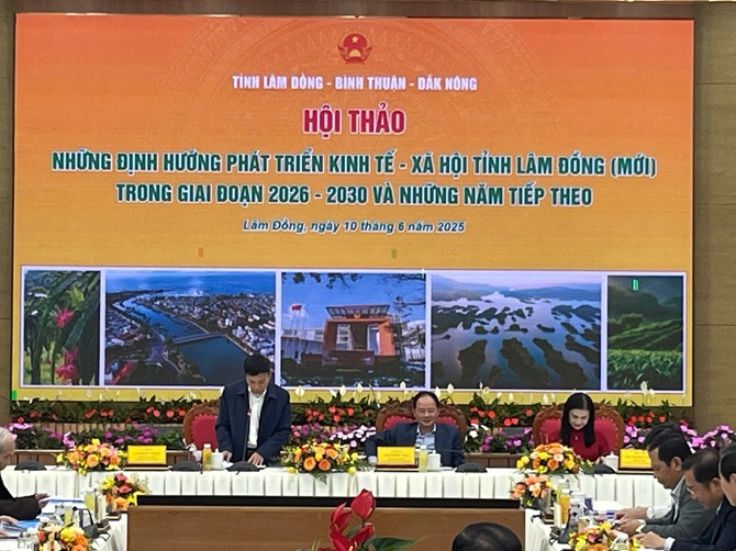 Hội thảo trọng điểm định hướng phát triển kinh tế - xã hội "siêu tỉnh" Lâm Đồng mới
