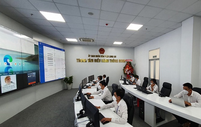 Long An chính thức ra mắt và đưa vào vận hành Trung tâm Điều hành thông minh (IOC) và Kho cơ sở dữ liệu dùng chung của tỉnh.