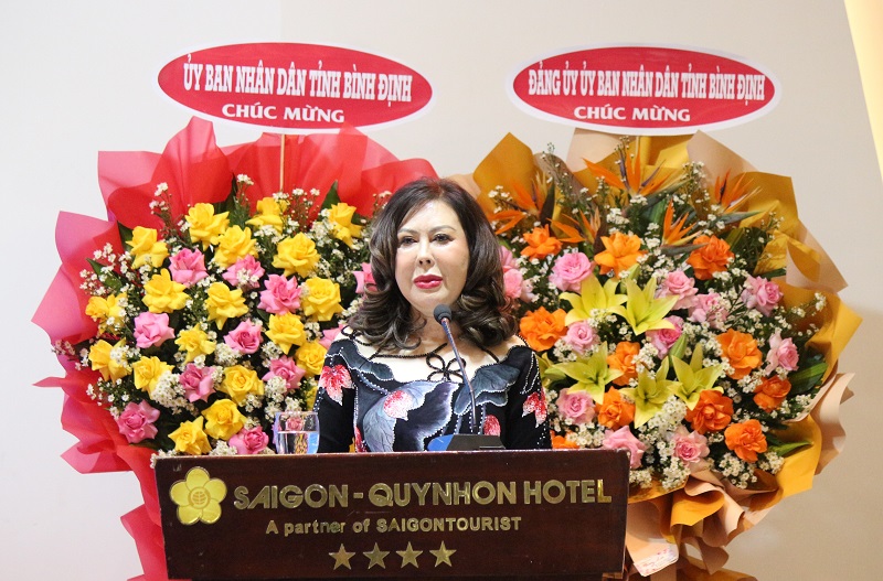 bà Trần Thị Kim Hoa – Phó Chủ tịch thường trực Hội Nữ doanh nhân tỉnh Gia Lai, 