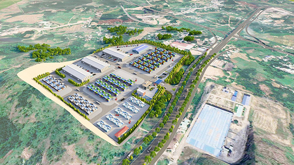 Phối cảnh dự án Trung tâm dịch vụ logistics Hoà Vang.