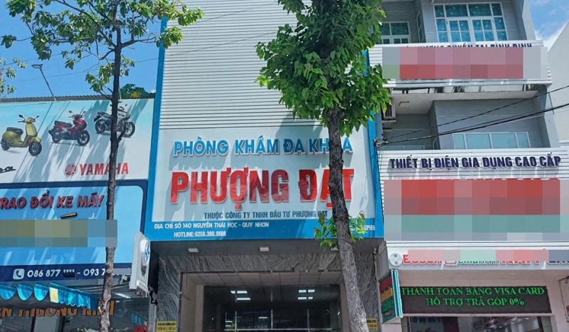 Phòng khám đa khoa Phượng Đạt đang bị đình chỉ toàn bộ hoạt động chuyên môn.