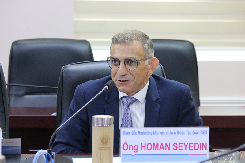Ông Homan Seyedin - Giám đốc Marketing và Kinh doanh khu vực châu Á của Tập đoàn GEO.