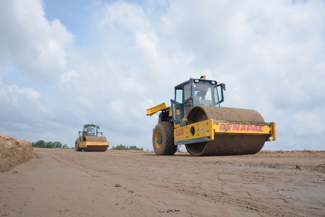 Công trình cao tốc về Cà Mau dần hình thành.