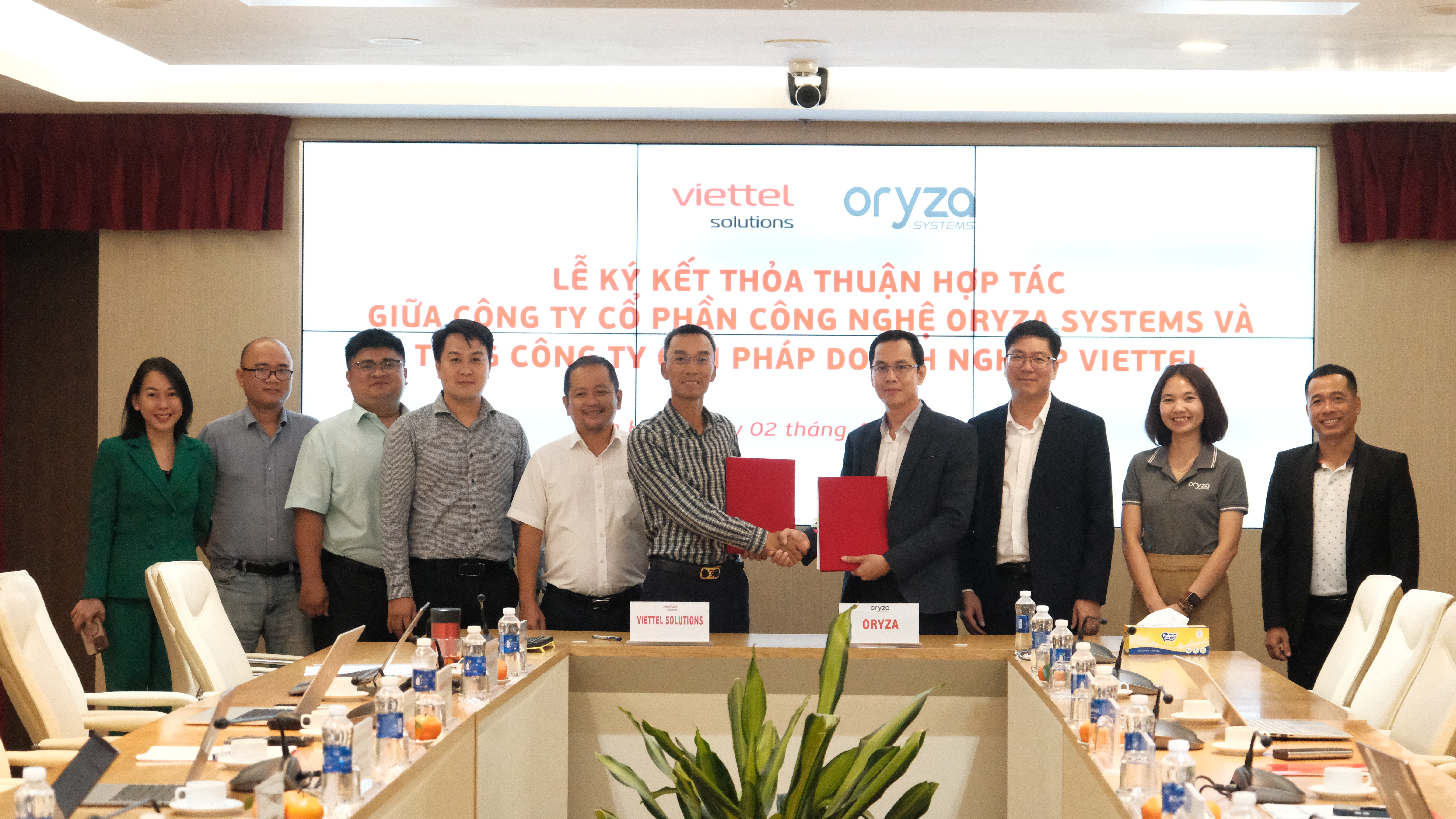 Sự kiện ký kết thỏa thuận hợp tác giữa Oryza và VTS miền Nam