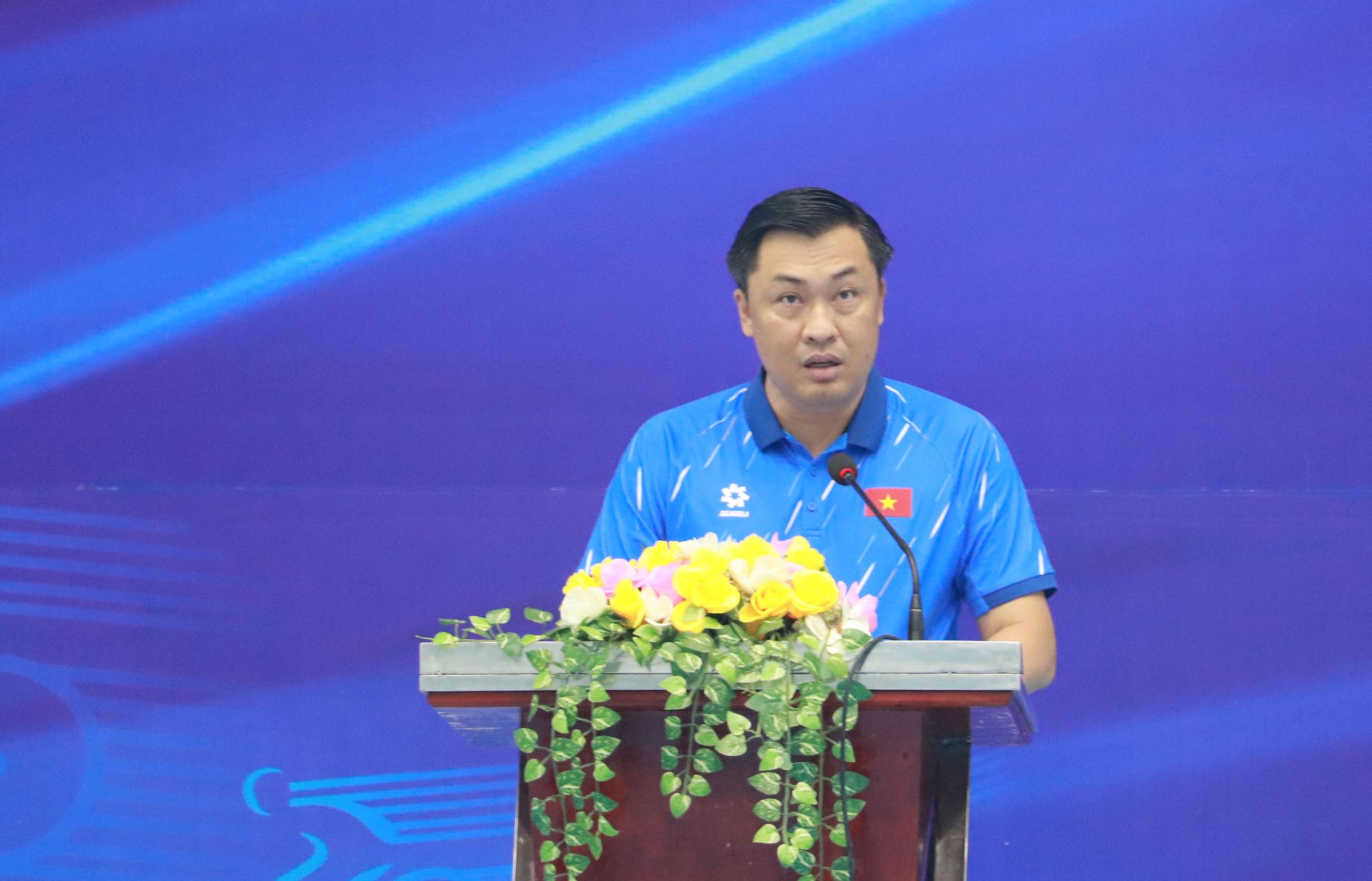 Phó Giám đốc Sở Văn hóa và Thể thao TP Hồ Chí Minh Cao Văn Chóng phát biểu khai mạc.