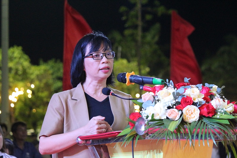 Phó Chủ tịch UBND tỉnh Gia Lai Nguyễn Thị Thanh Lịch phát biểu khai mạc.