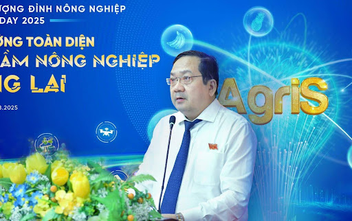 Ảnh 1: Phó Chủ tịch UBND tỉnh Tây Ninh, ông Nguyễn Minh Lâm phát biểu về vai trò của tỉnh Tây Ninh cùng AgriS Agro Day 2025.