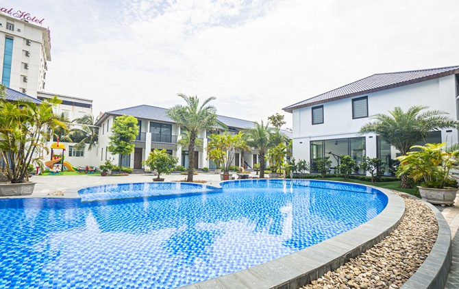 Không gian xanh, trong lành tại khách sạn Hoàng Sơn Peace