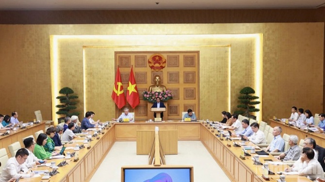 Quang cảnh buổi làm việc. (Ảnh: Trần Hải)