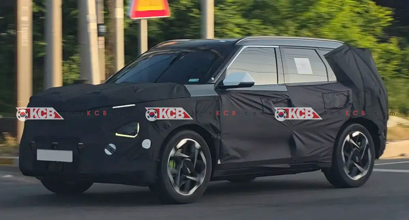 Hình ảnh rò rỉ của Kia EV5 GT 2026.