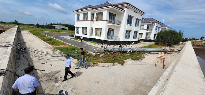 Hiện trường tại vị trí 