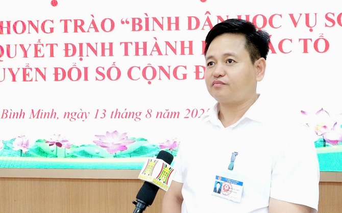 Xã Bình Minh phát động phong trào "Bình dân học vụ số" 