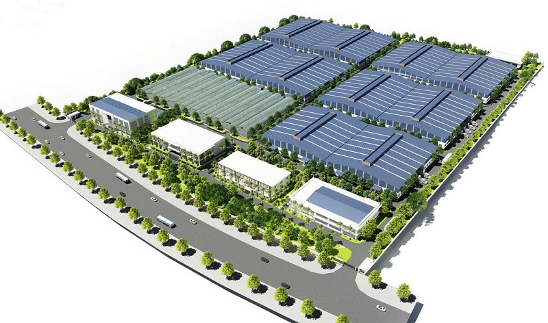 Phối cảnh nhà máy Vinanutrifood Bình Định sắp khởi công xây dựng.